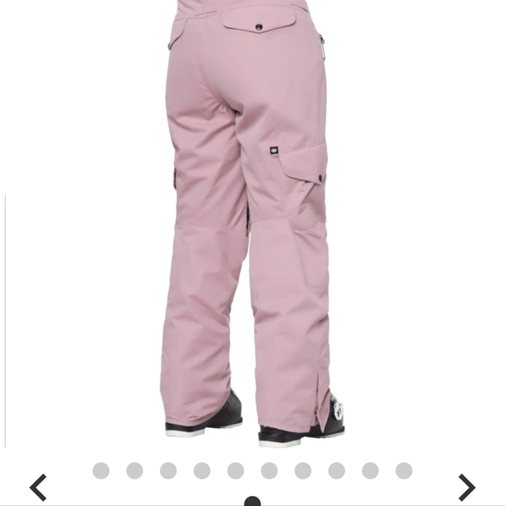 686 XS Dusty Mauve Aura Insulated Cargo Pant - Women's - Picture 9 of 16